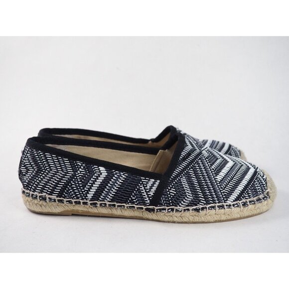 Sam Edelman Lynn 1 Black & White Geometric Espadrilles Flats, Size 6.5 (US) - Picture 5 of 10